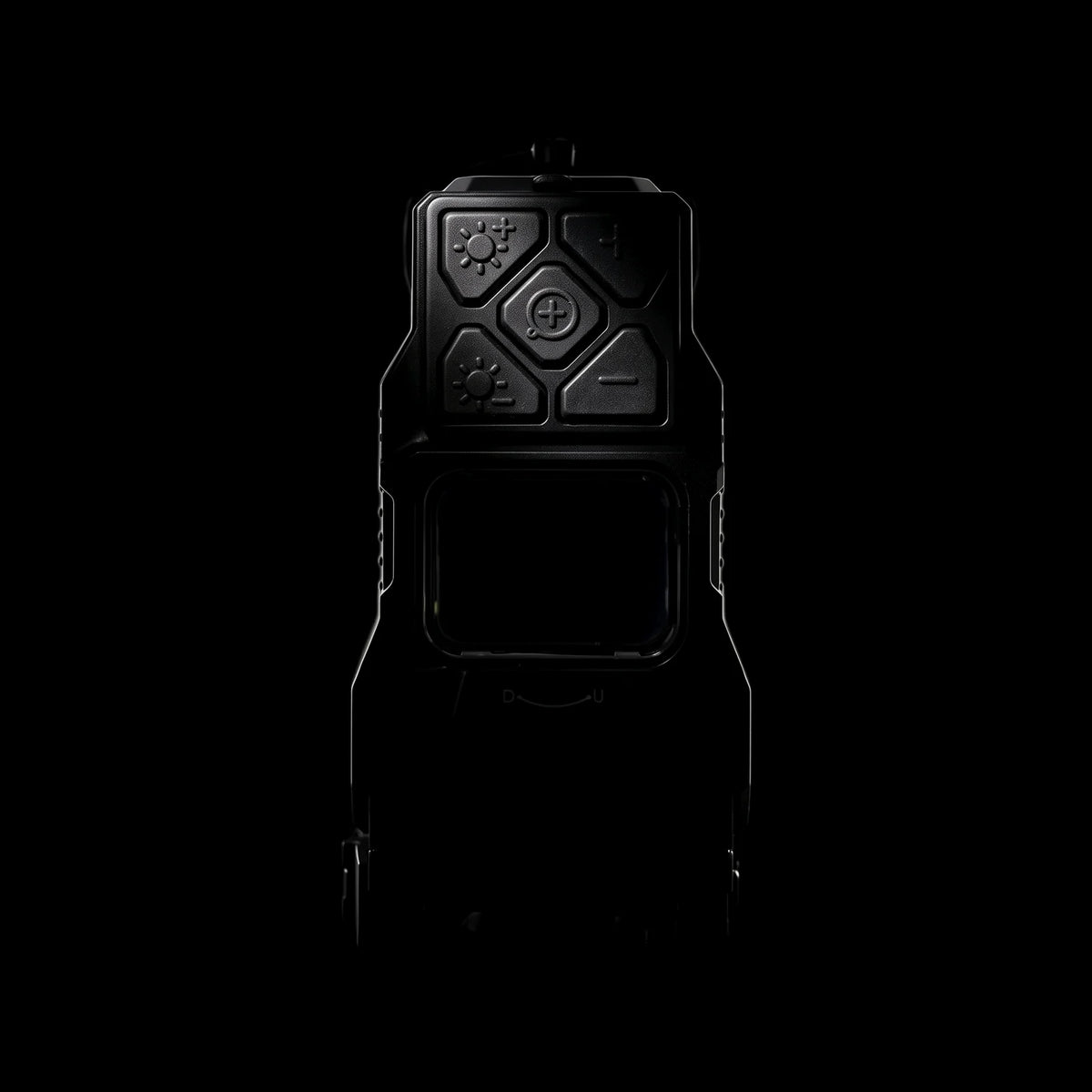 Night Operators HYBRID, rear view: five button pad above the clear viewing window