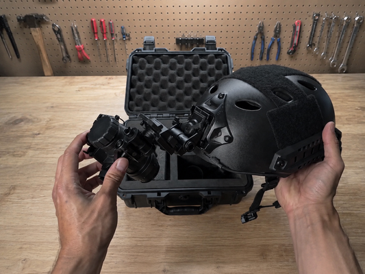 Dual Tube Helmet Balance and Counterweight Math