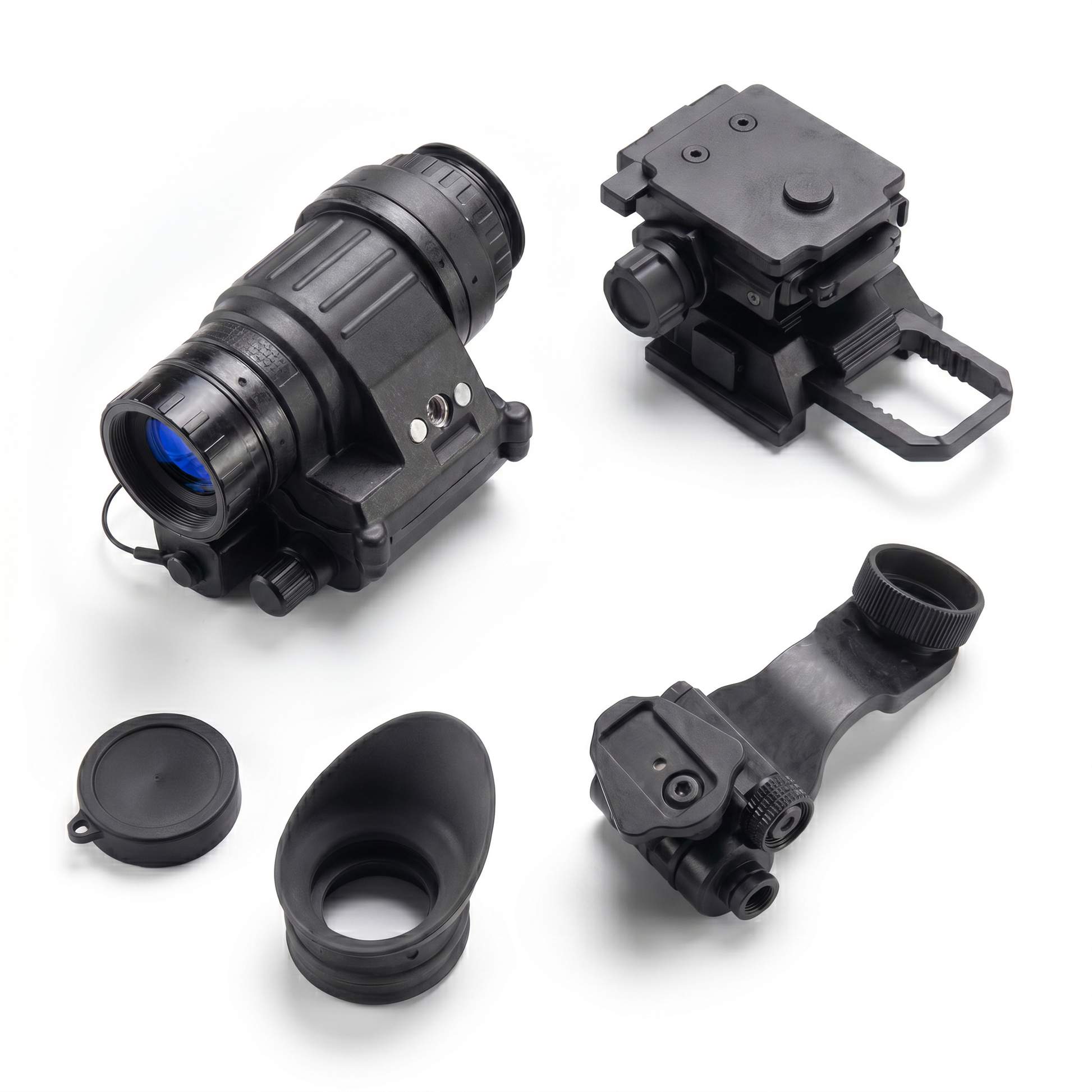 Complete PVS-14 Standard kit: monocular, G24 mount, Dovetail J-arm, and accessories