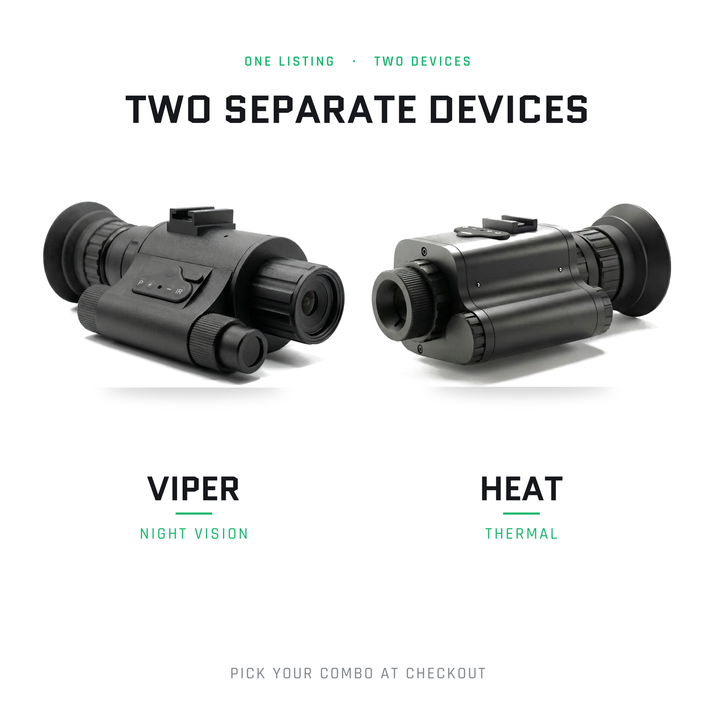 [NEW] HEAT Thermal / VIPER Night Vision Goggles Bridgeable Monoculars