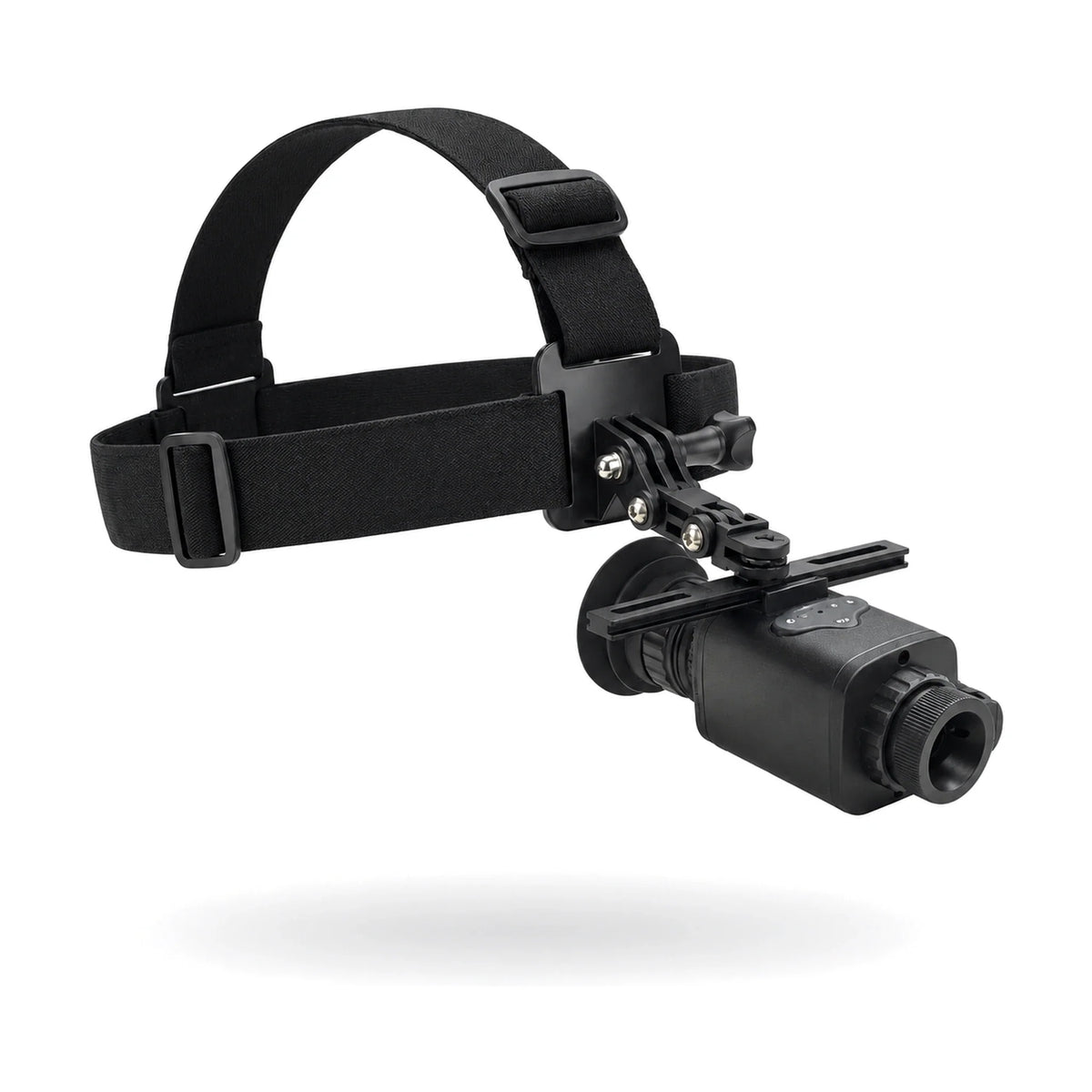 HEAT thermal monocular on its headstrap, on white