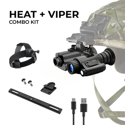 HEAT & VIPER 4.0 Thermal Night Vision Goggle Bridge Combo