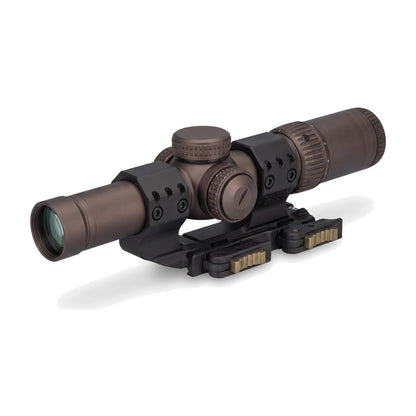 RZ 1-6 LPVO riflescope, tan, in the Spuhr QDP mount, Black, 1.50 in